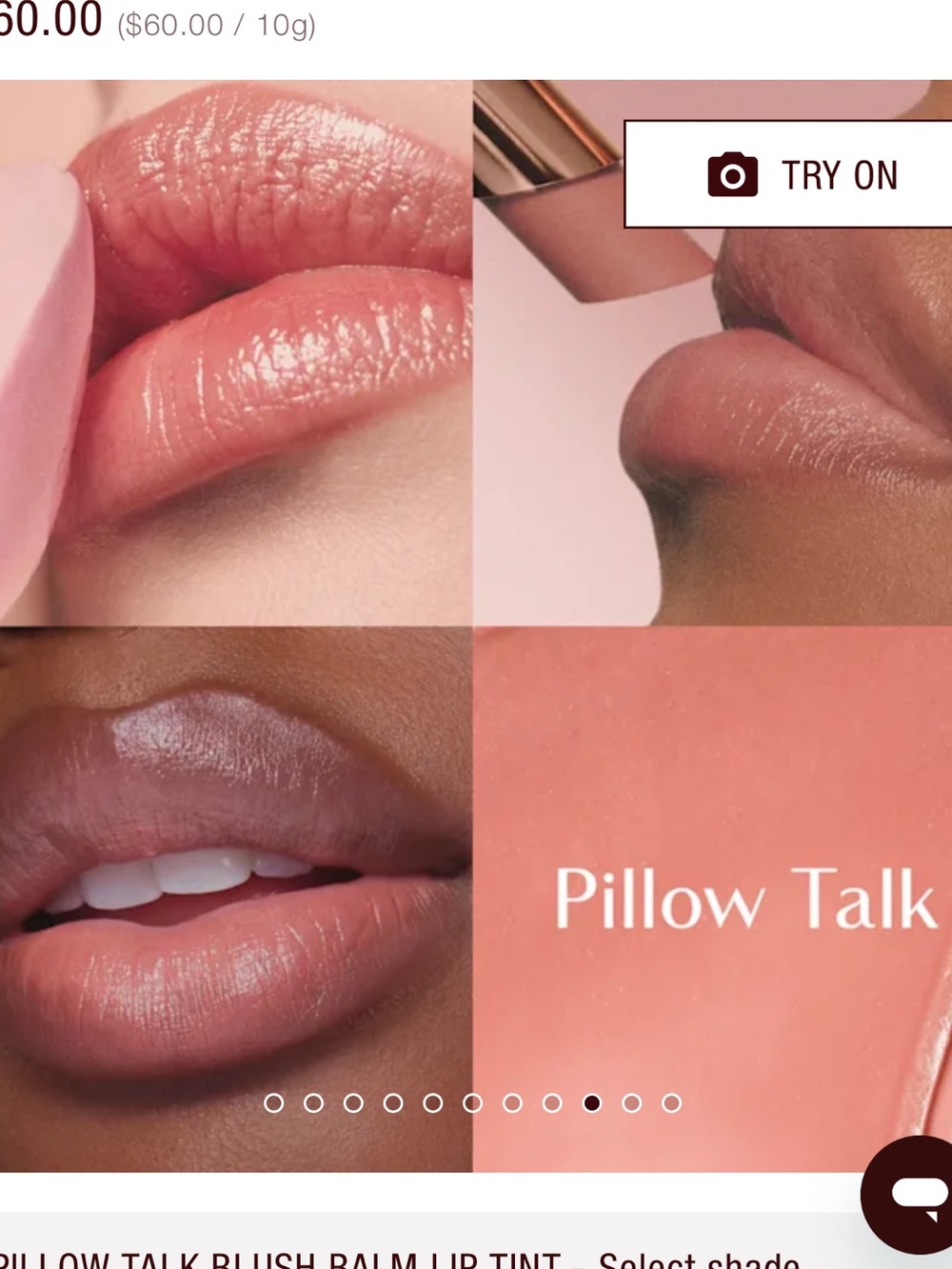 Charlotte Tilbury Pillow Talk Blush Balm Lip Tint